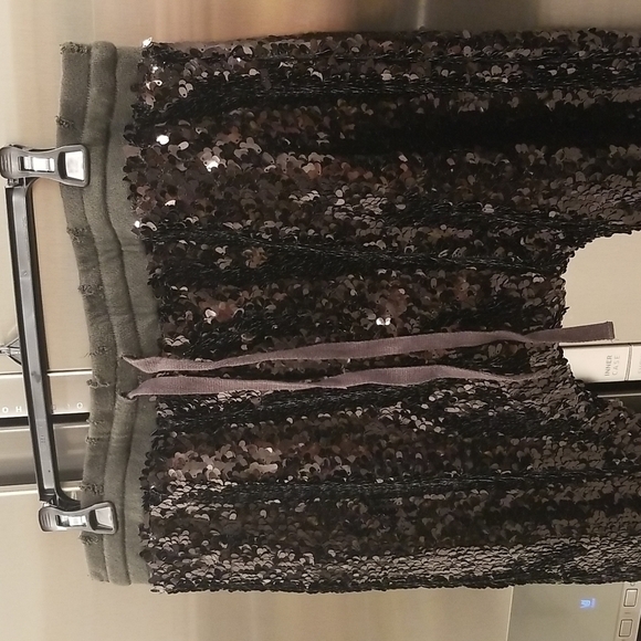 💕R13💕 Harem Sequin Pant ~ Drop Crotch Sweatpants Black XS NWOT - Picture 14 of 16